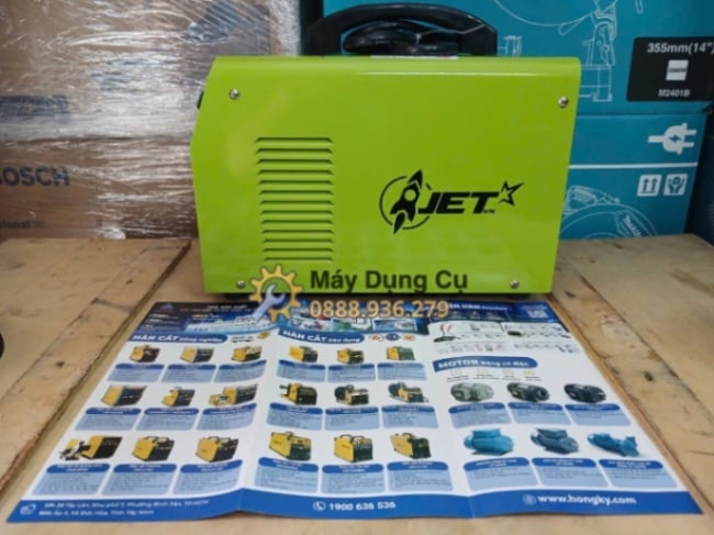 Mặt bên trái máy hàn que JET-SR250R