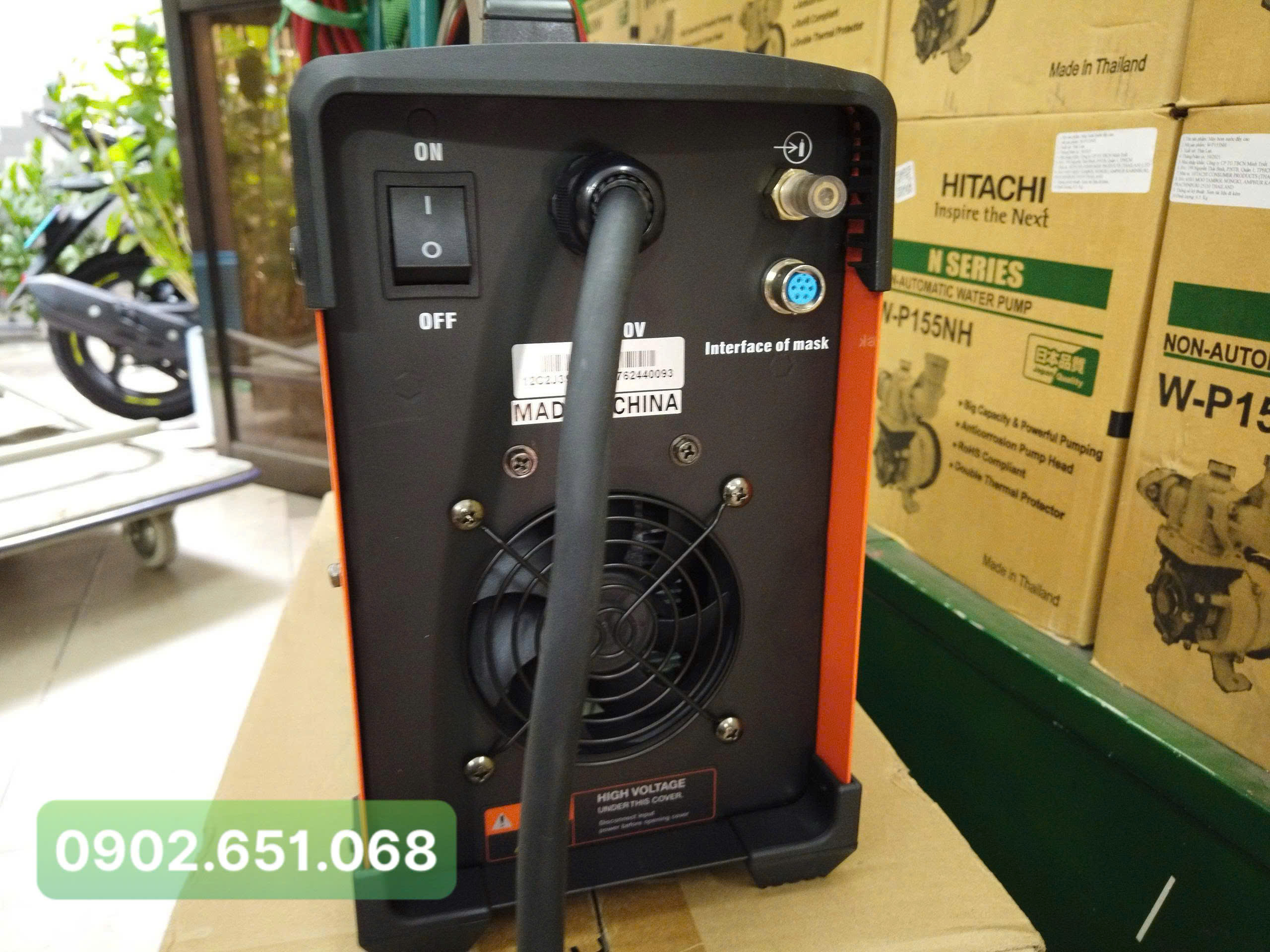 Máy hàn TIG nguội Jasic 250S W228 – Mặt trước điều khiển