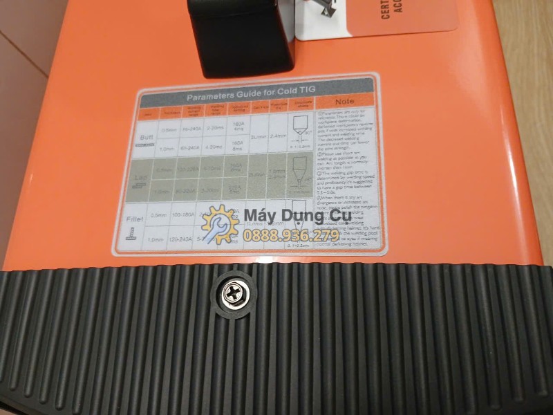 Máy hàn TIG nguội Jasic TIG300 W229 - tem thong so tren mat may