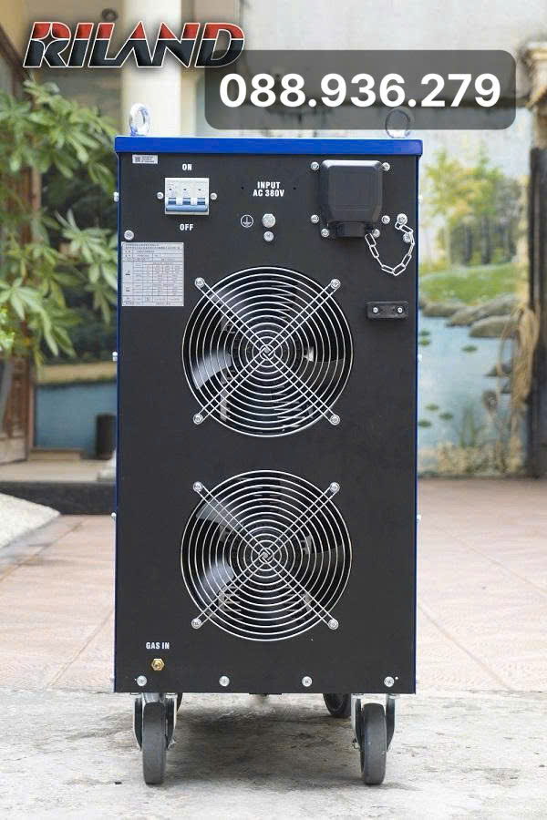 Mặt sau máy hàn TIG Riland WSME 500I