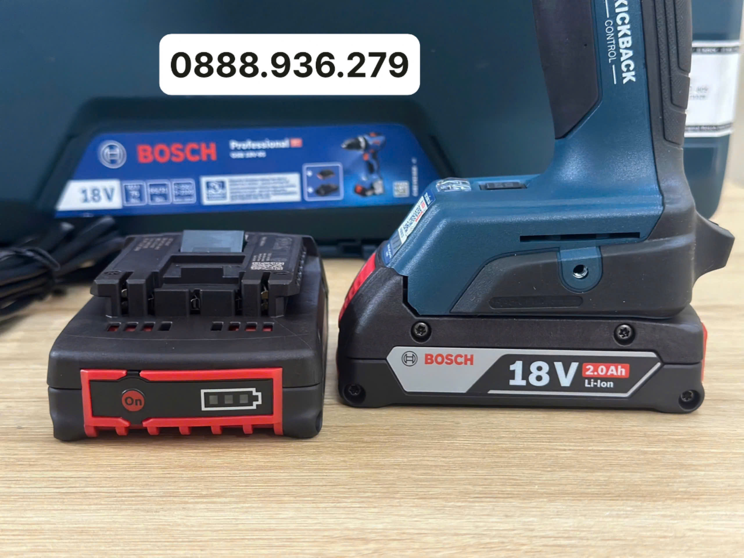 Máy khoan động lực pin Bosch GSB 18V-65 chính hãng, nhỏ gọn 1.15kg