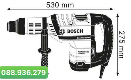 Cấu tạo máy khoan búa Bosch GBH 8-45 D SDS Max 1500W