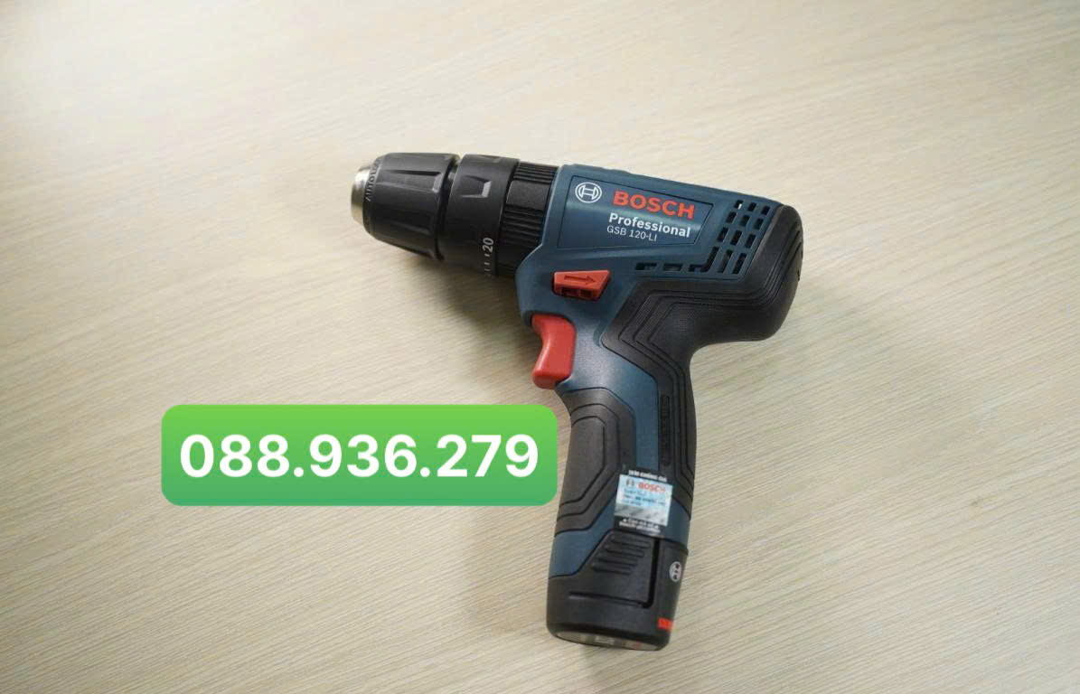 Máy khoan động lực dùng pin Bosch GSB 120-LI GEN II 12V 1 pin 2Ah chính hãng
