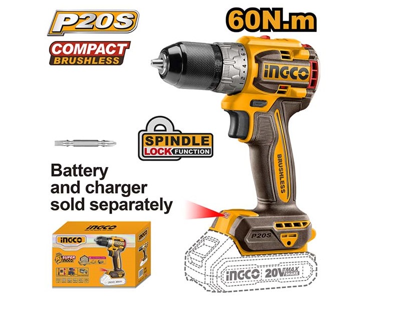 Máy khoan pin không chổi than INGCO CDLI206021 20V 60Nm