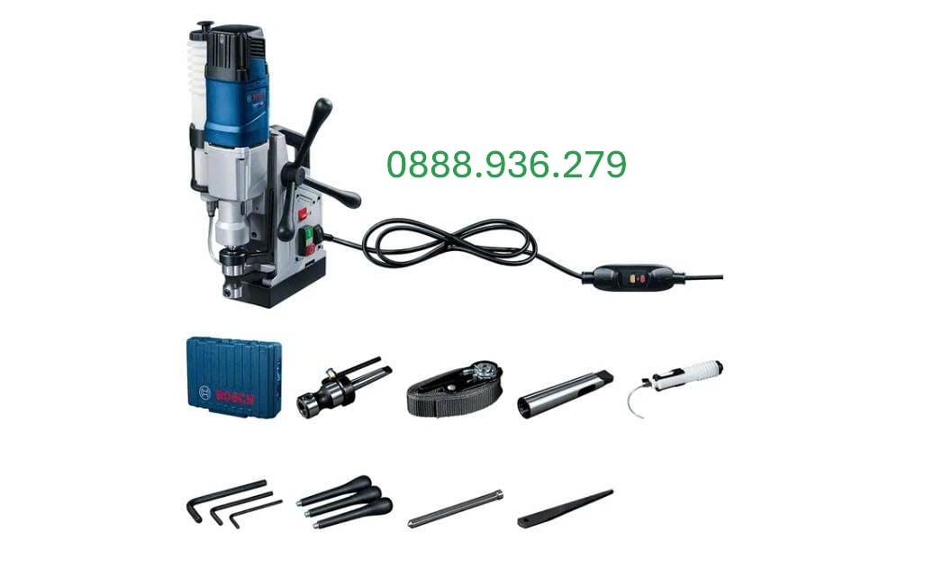 Máy Khoan Từ Bosch GBM 50-2 trọn bộ phụ kiện chính hãng