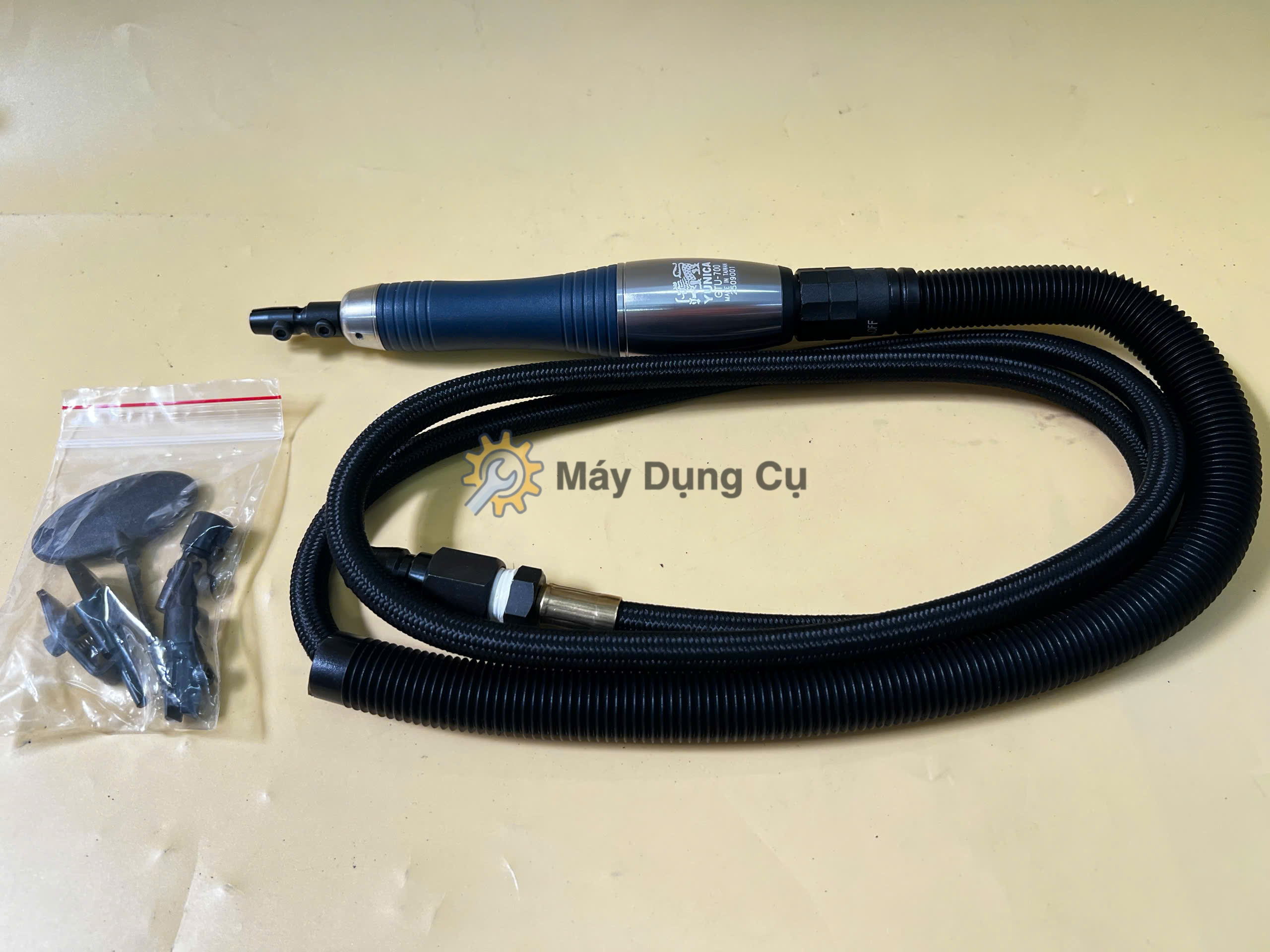 Máy mài dũa hơi Yunica GTU-700 công nghiệp 35.000 BPM kết nối 1/4 inch