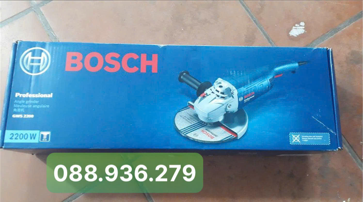 Trọn bộ phụ kiện Bosch GWS 2200-180