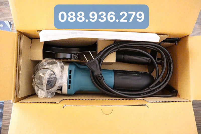 Máy mài góc Makita M9511B và phụ kiện kèm theo