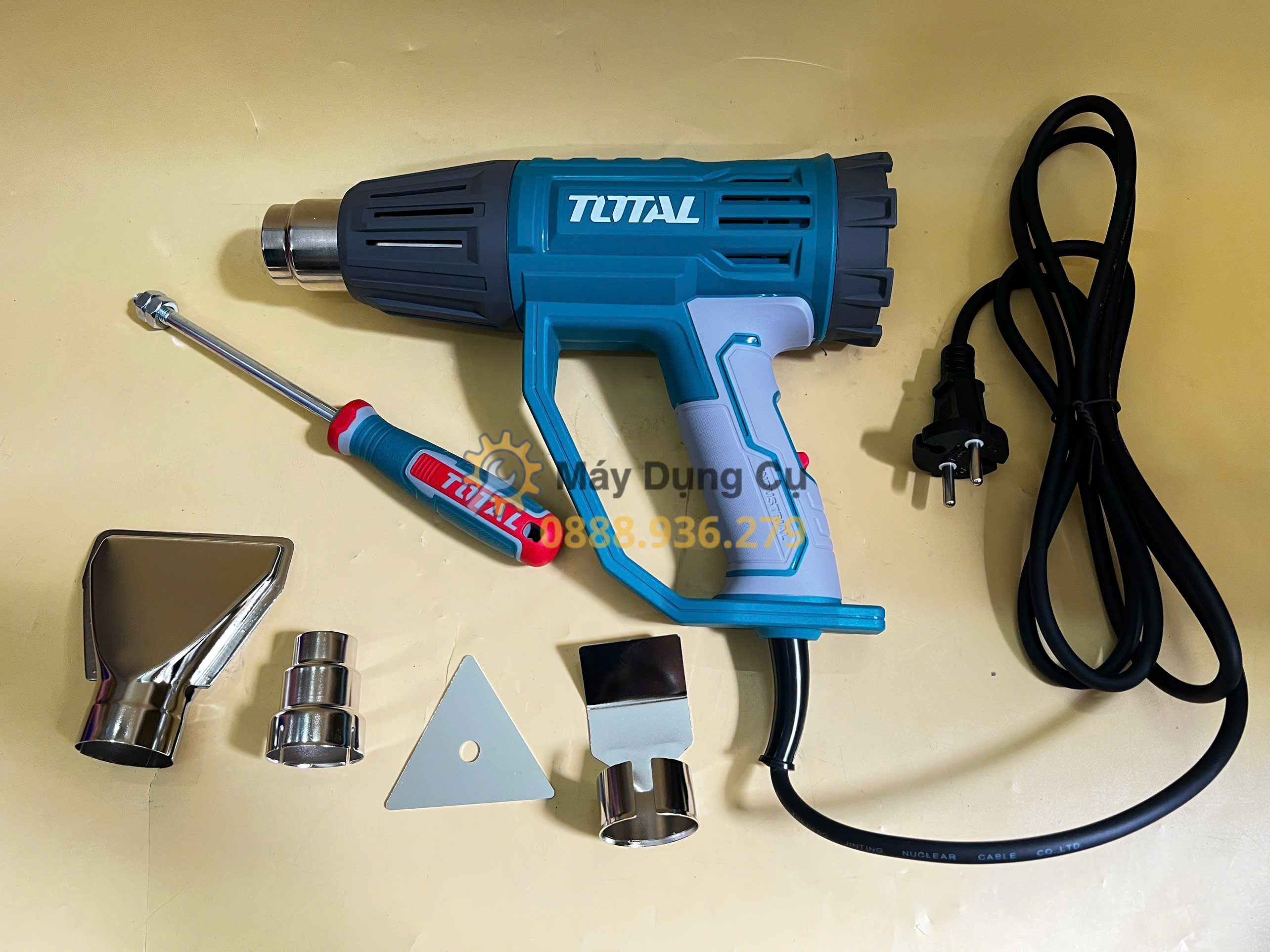 Máy thổi hơi nóng 2000W Total TB20045 máy thổi nhiệt công nghiệp chỉnh nhiệt