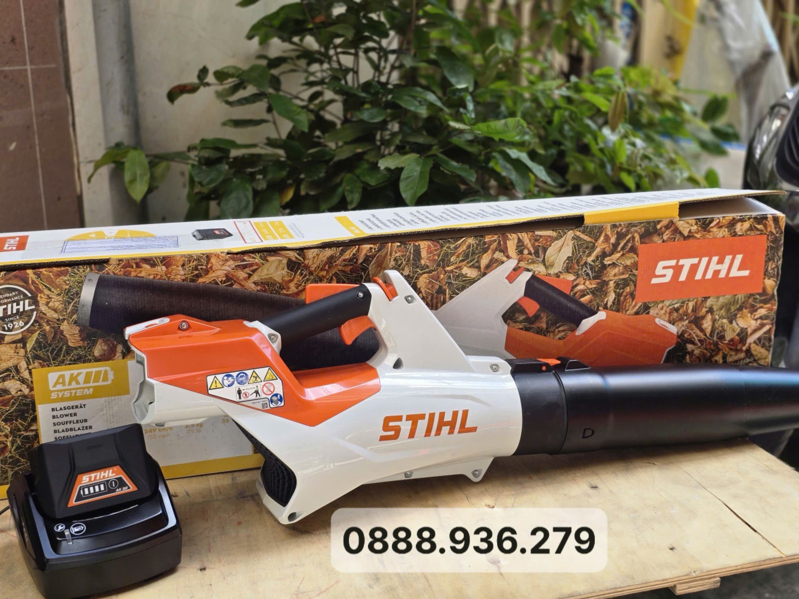 Máy thổi lá chạy pin STIHL BGA60 chính hãng Đức – pin 36V, lực thổi 9N