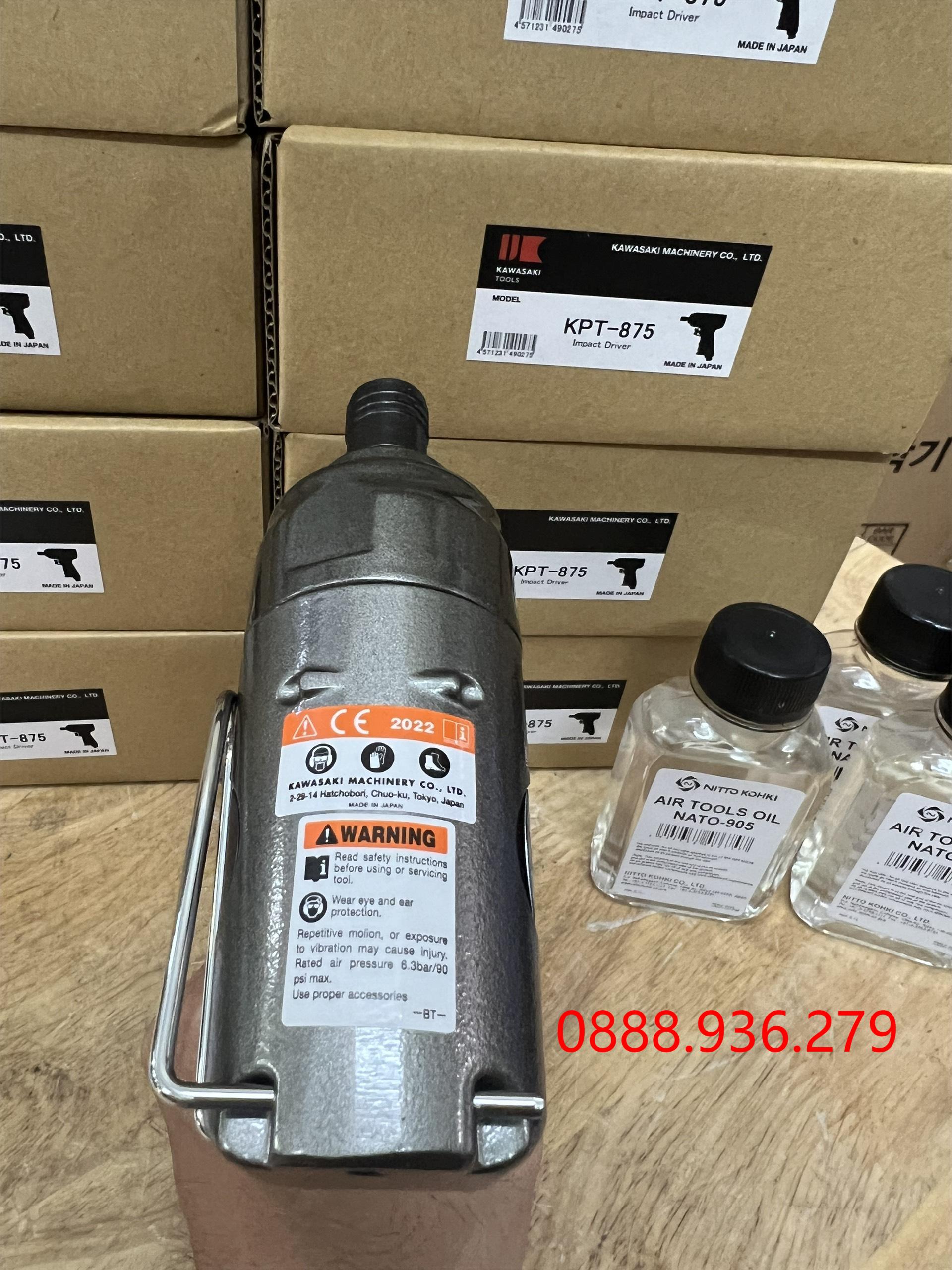 Súng vặn vít Kawasaki KPT-875 - góc nghiêng