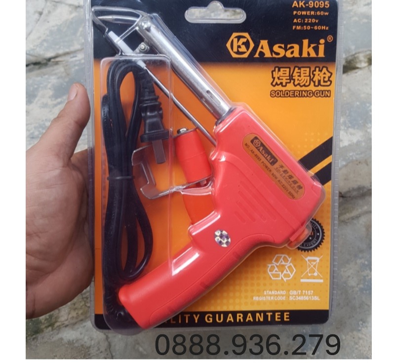 Mỏ hàn điện tử dạng súng Asaki AK-9095 chính hãng
