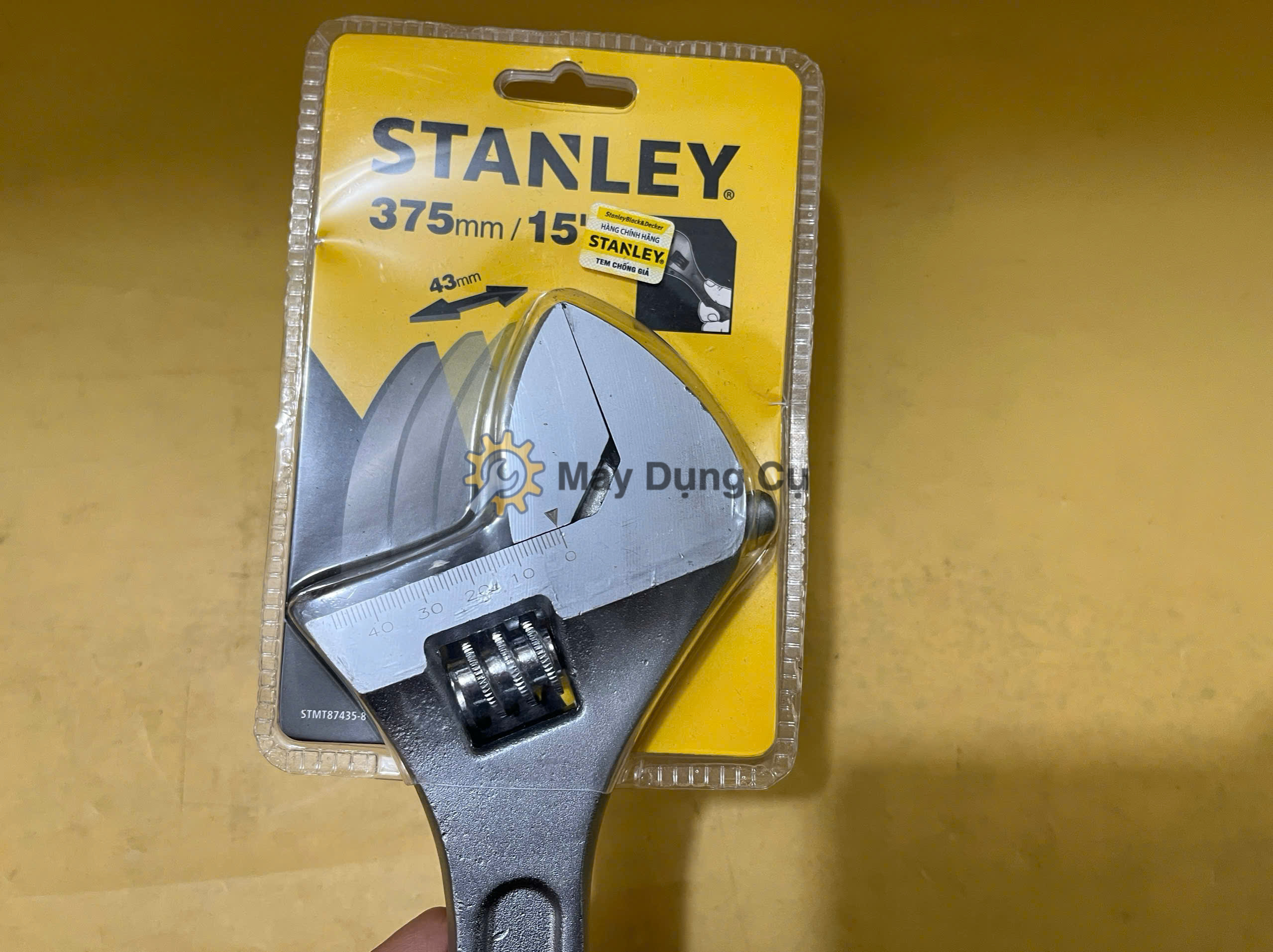 Mỏ lết chỉnh khẩu Stanley 15 inch 375mm độ mở 46mm