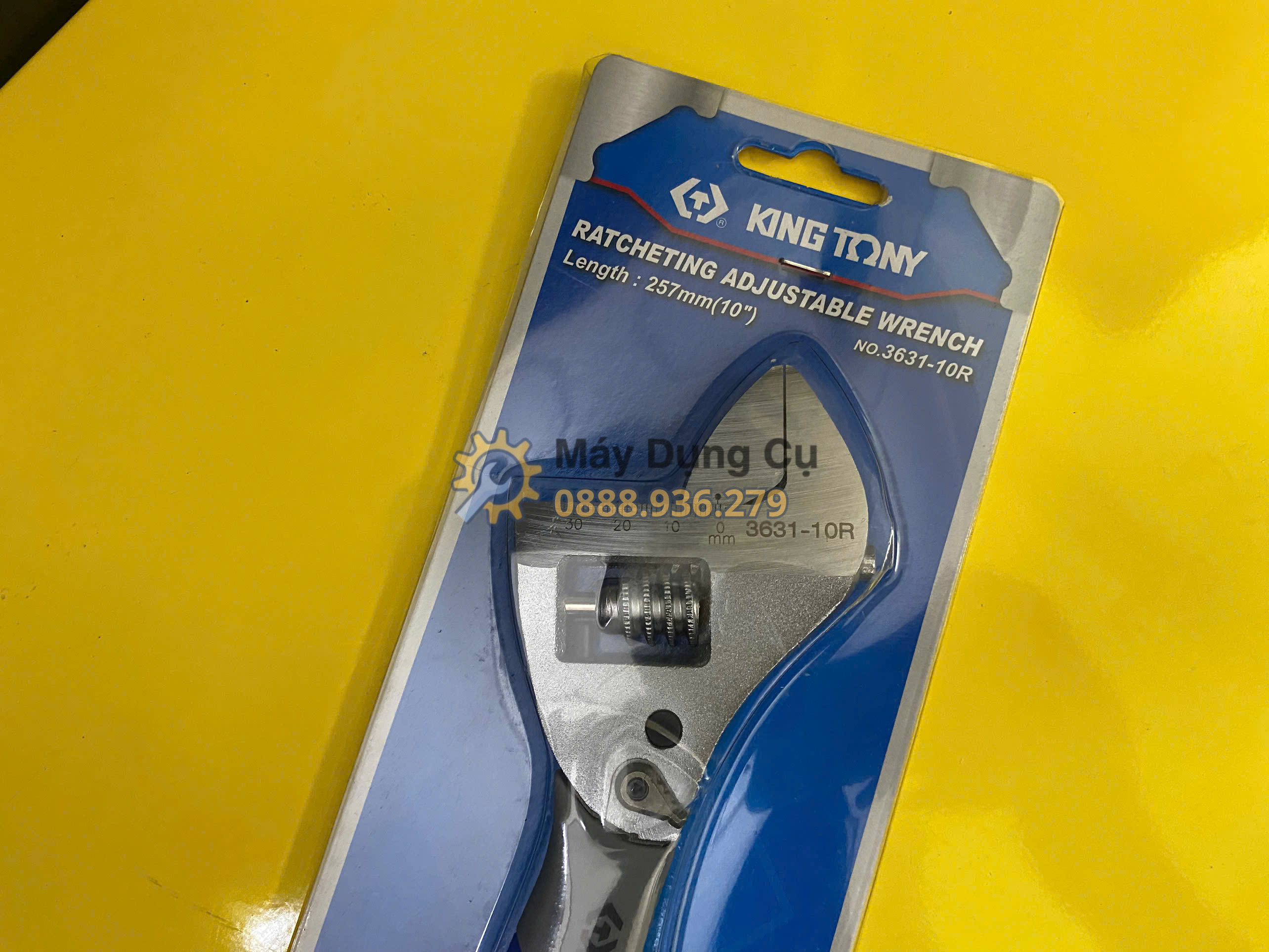 Mỏ lết răng tự động Kingtony 3631-10R thép Carbon xử lý nhiệt