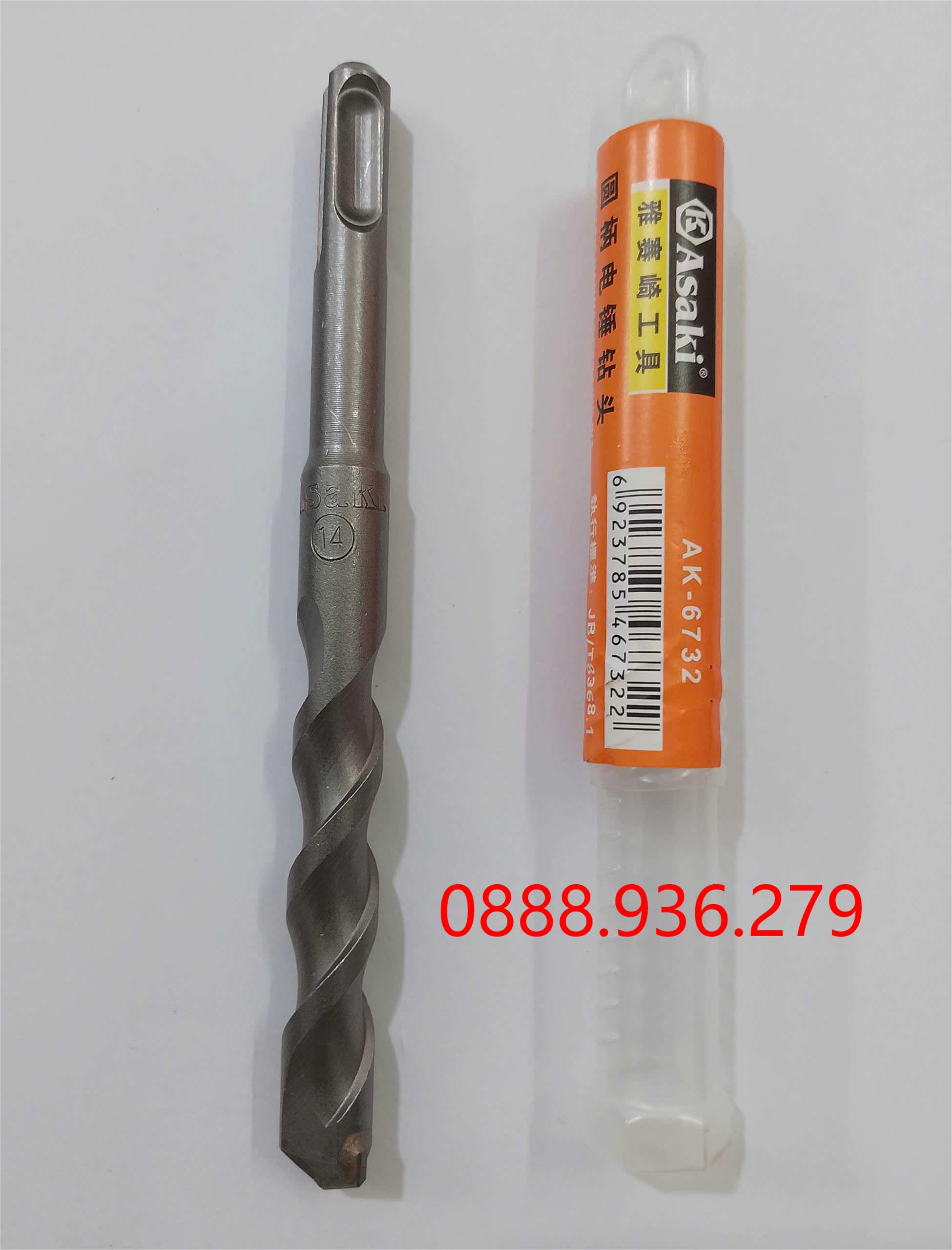 Mũi khoan bê tông Asaki AK-6732 14x160mm