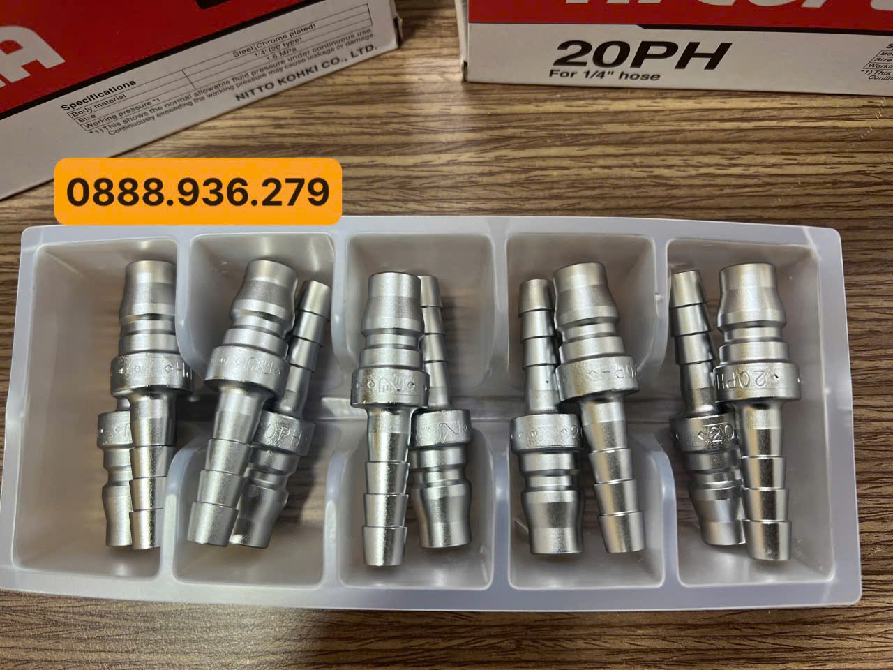 Nitto 20PH Cupla – Quick Coupler 1/4" – Series 20 Nitto 20PH Cupla Series 20 quick coupler khí nén 1/4 inch