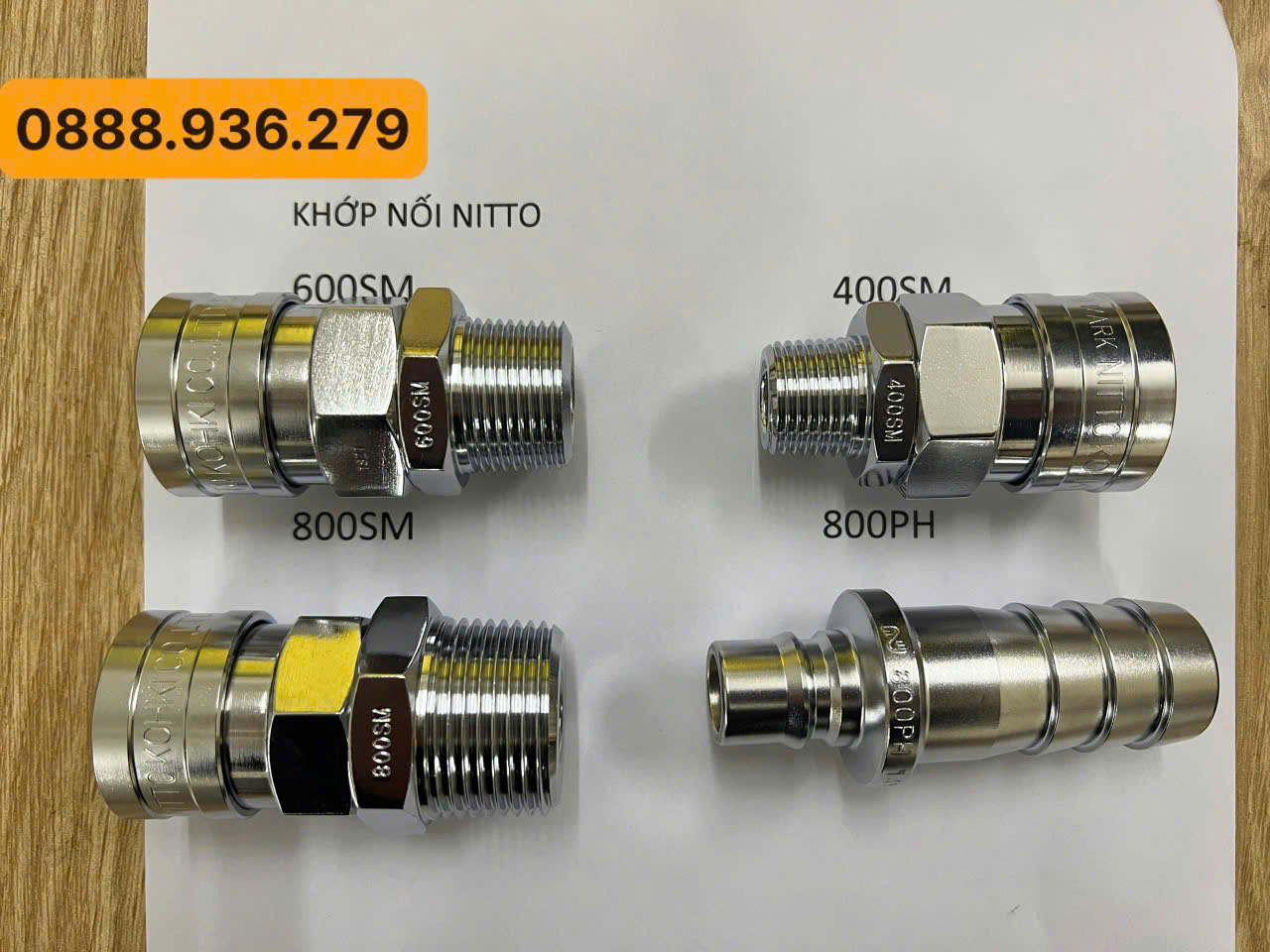 Nitto 600PH khớp nối nhanh Cupla 3/4 inch kín khít giảm rò rỉ khí quick coupler