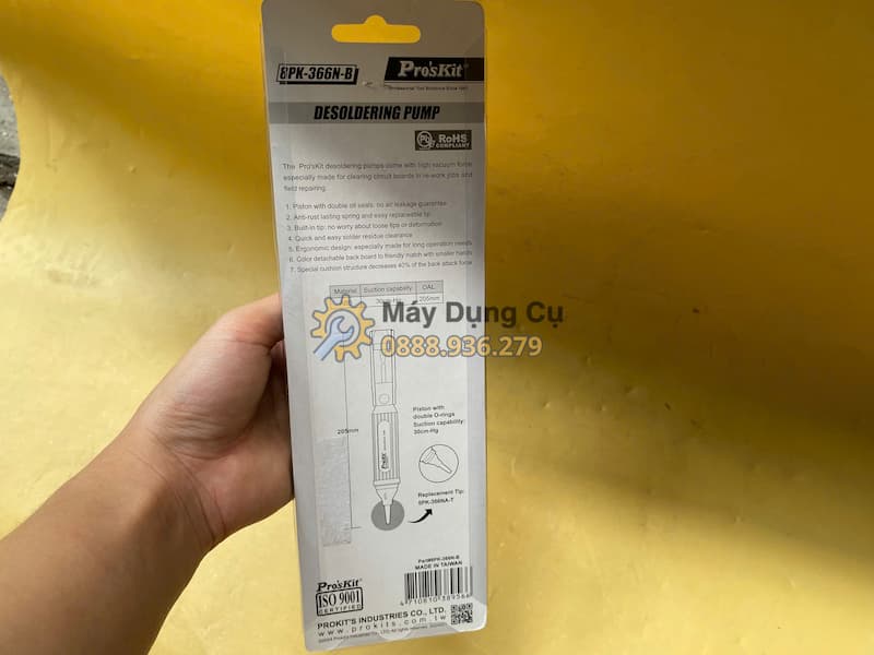 Ống hút thiếc hàn Pro'skit 8PK-366NB lực hút mạnh dứt khoát