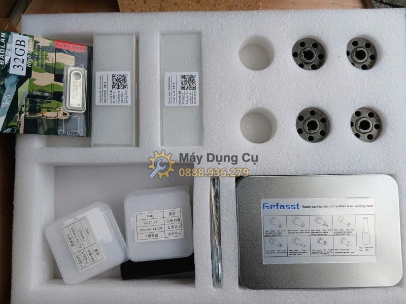 Máy hàn laser Jasic LS-15000F thế hệ 3 - trong khay xop