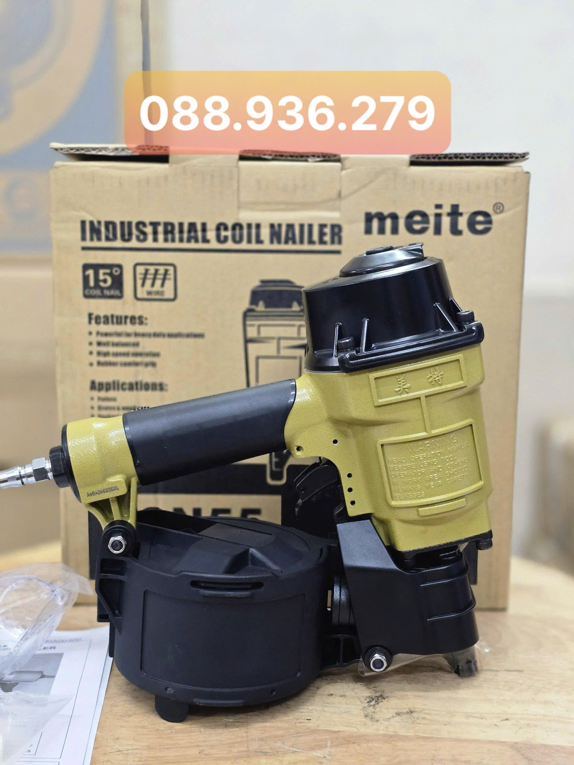 Súng bắn đinh cuộn MEITE CN55 chính hãng