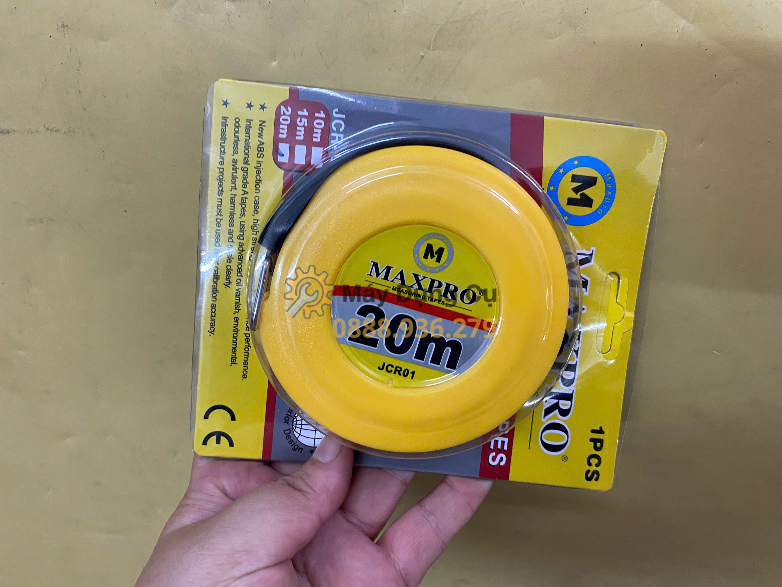 Thước cuộn đo độ dài Sắc JCR01 – vỏ nhựa bền chống va đập