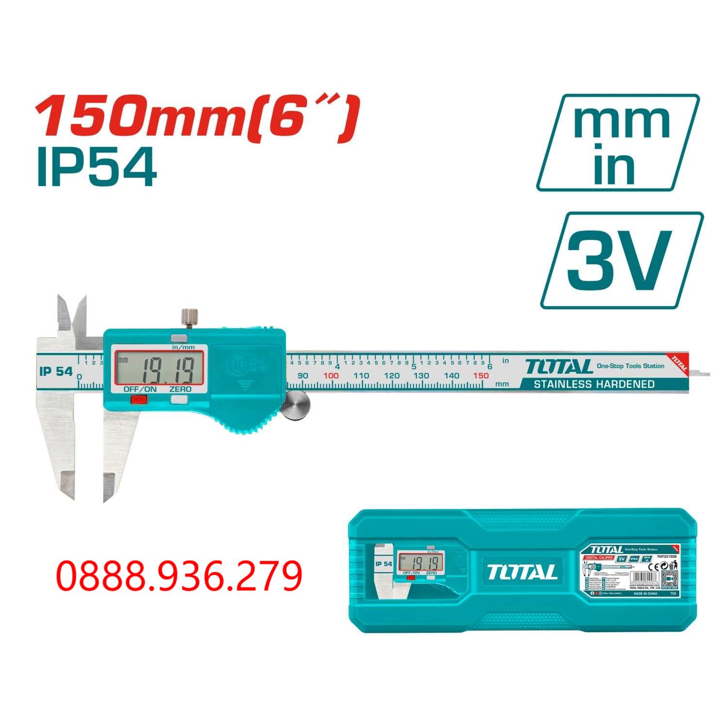 Thước cặp điện tử 0-150mm Total TMT321506