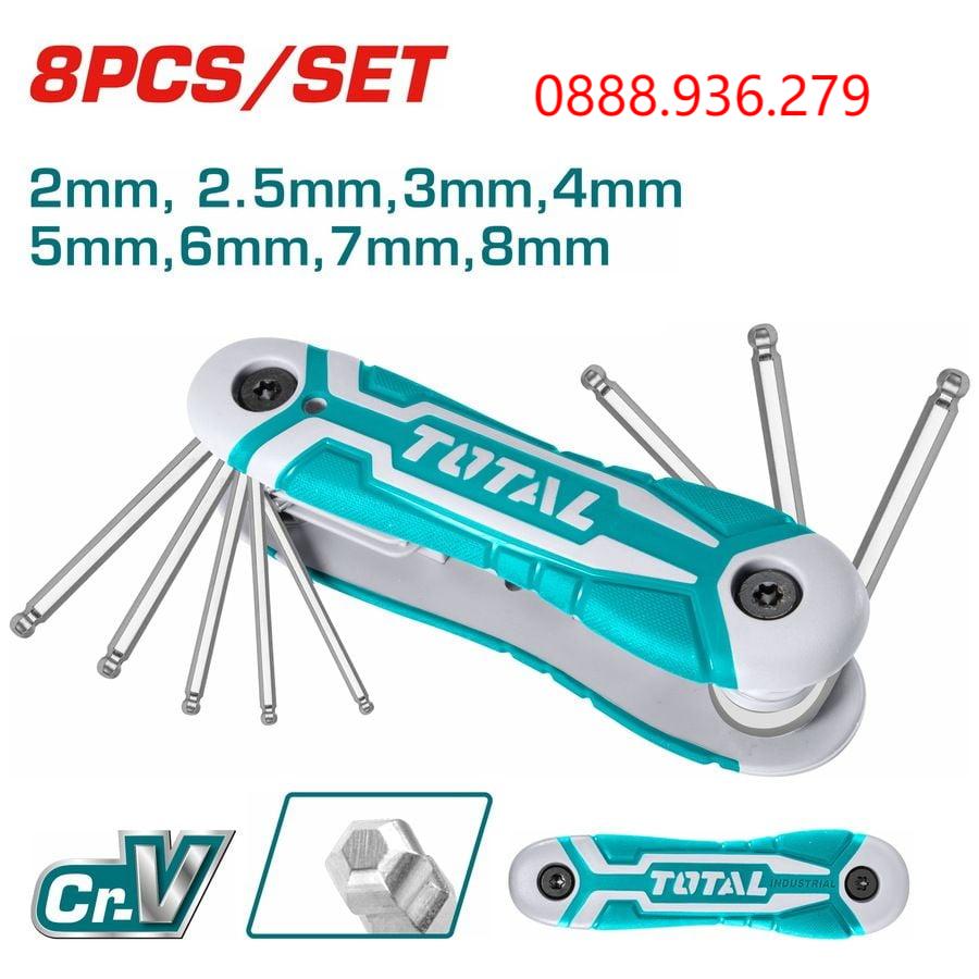 Bộ lục giác xếp đầu bi 8 chi tiết Total THT1061836