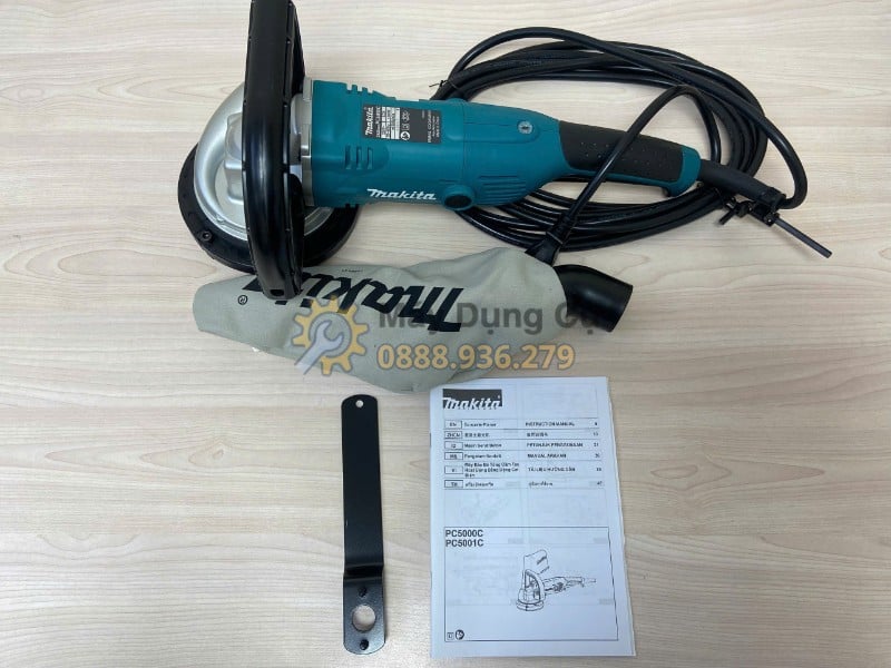 Túi bụi Makita PC5000C hỗ trợ giảm bụi khi mài bê tông