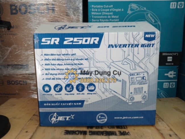 Vỏ hộp kim loại của máy hàn que JET-SR250R