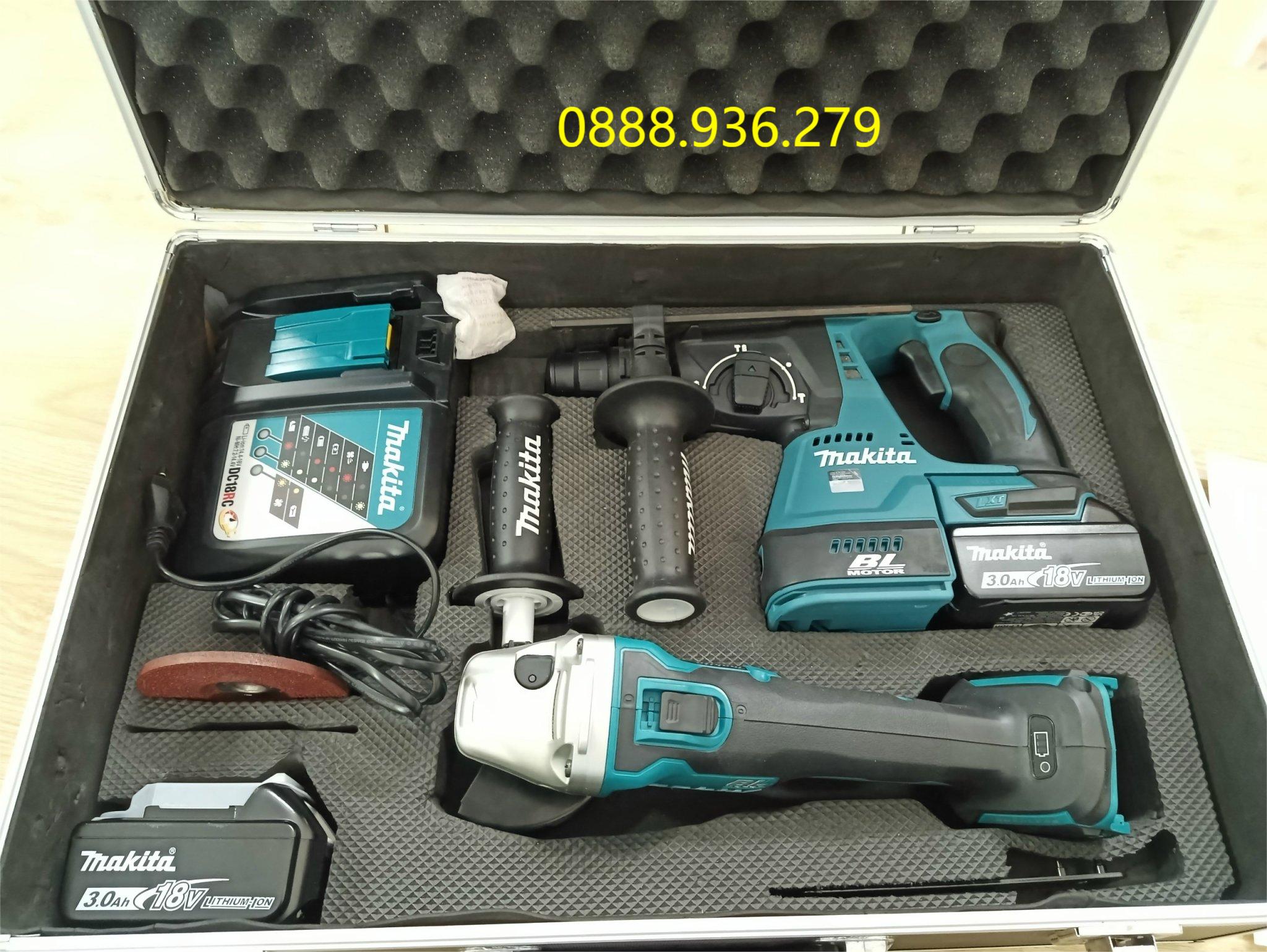 Rotary Hammer DHR242 và Angle Grinder DGA404