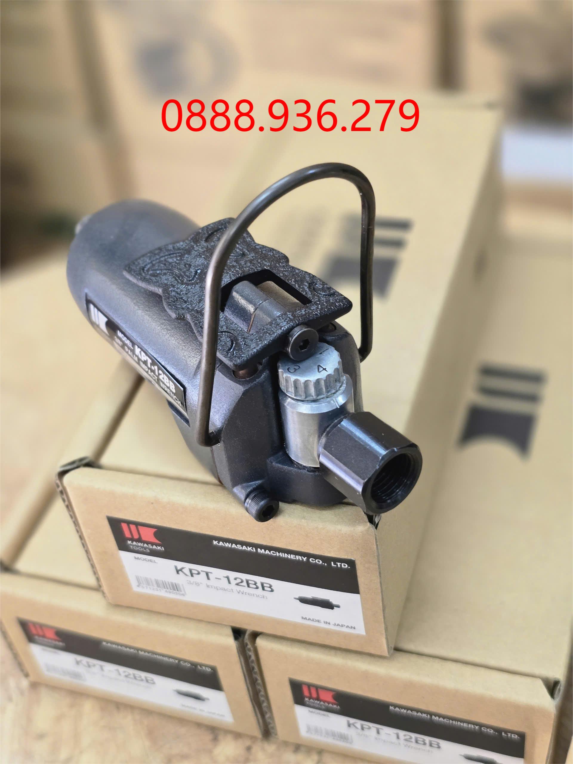 Súng vặn bulong Kawasaki KPT-12BB - Mặt bên