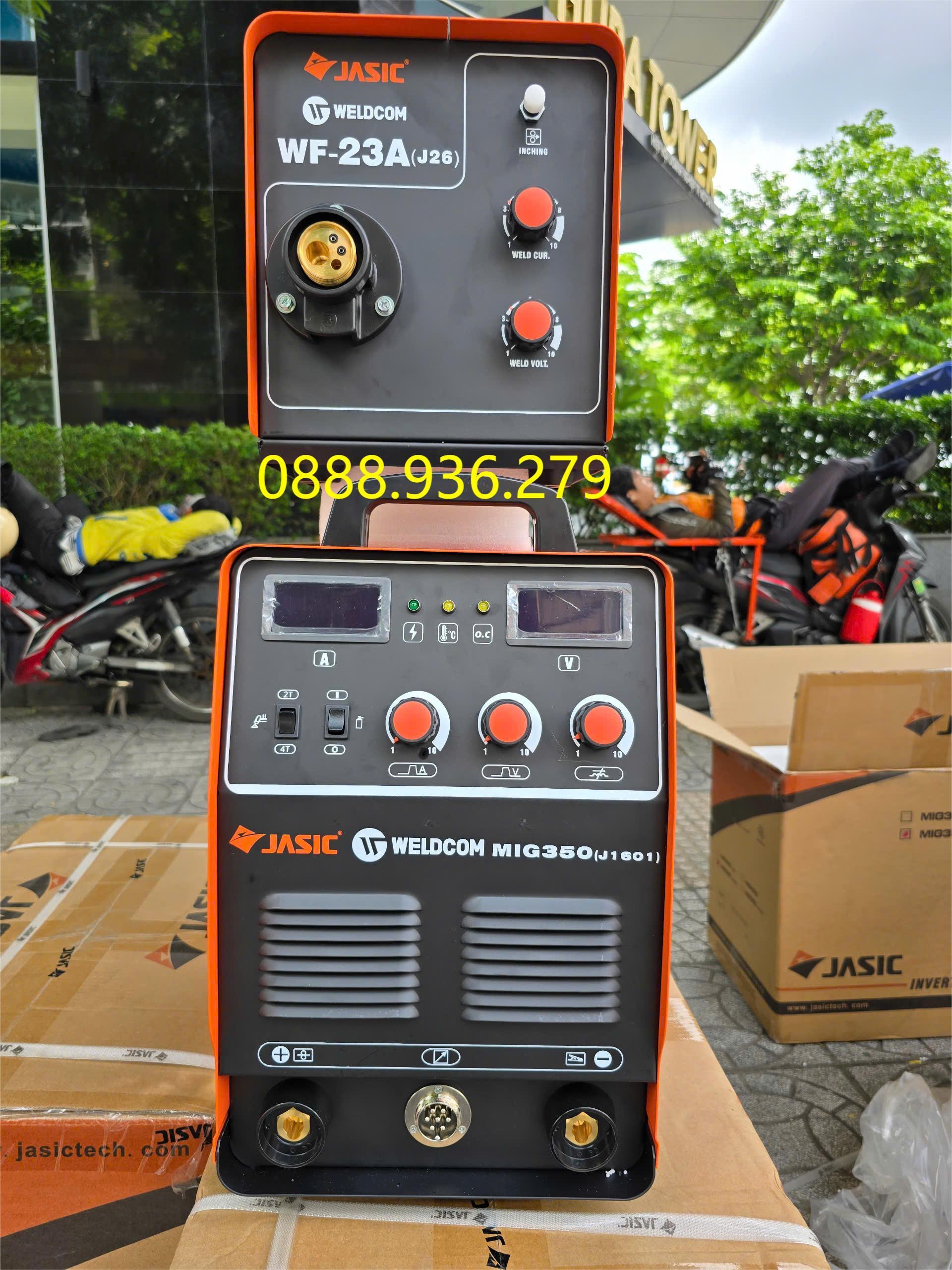 Mặt trước máy hàn JASIC MIG 350