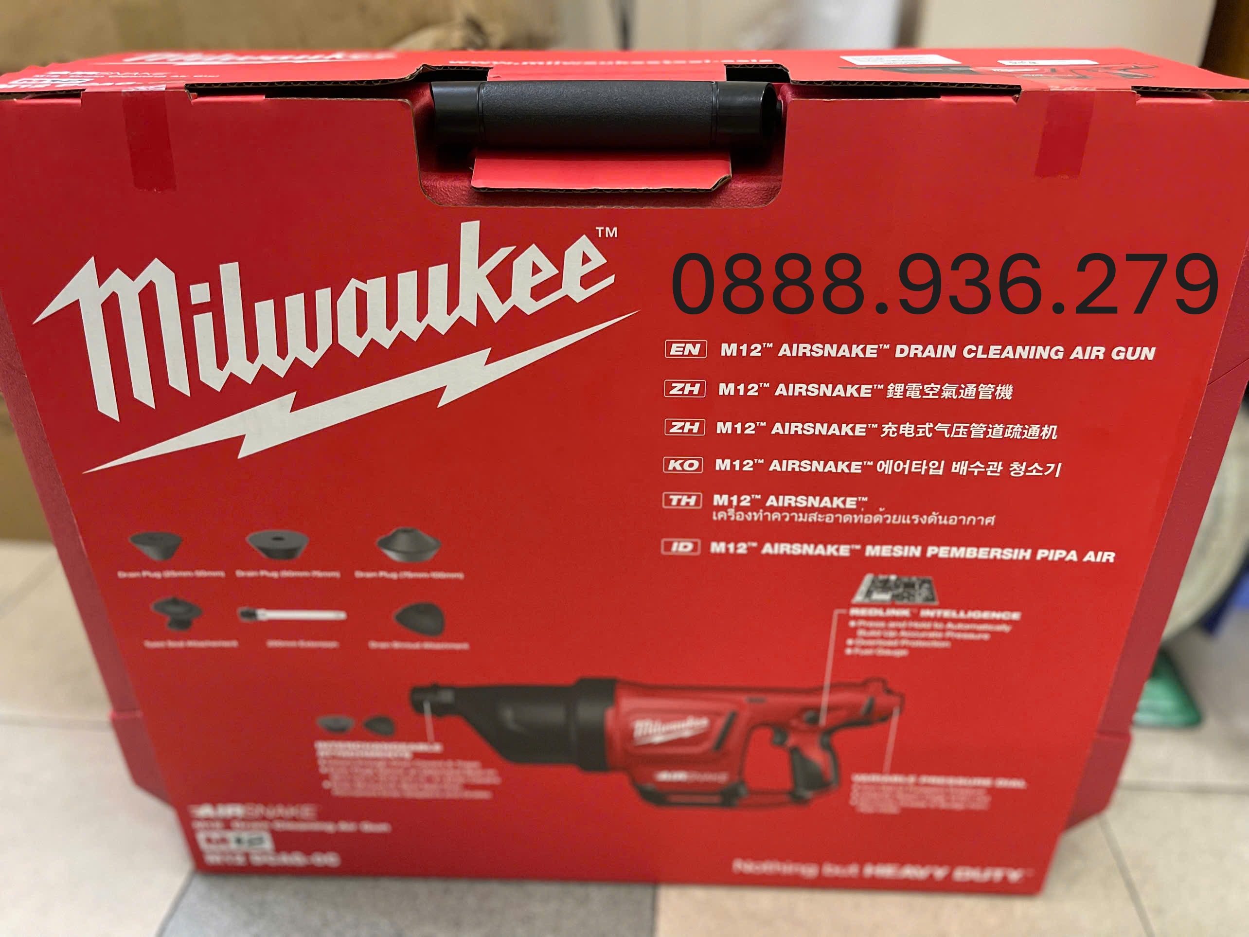 Máy thông tắc hơi dùng pin Milwaukee