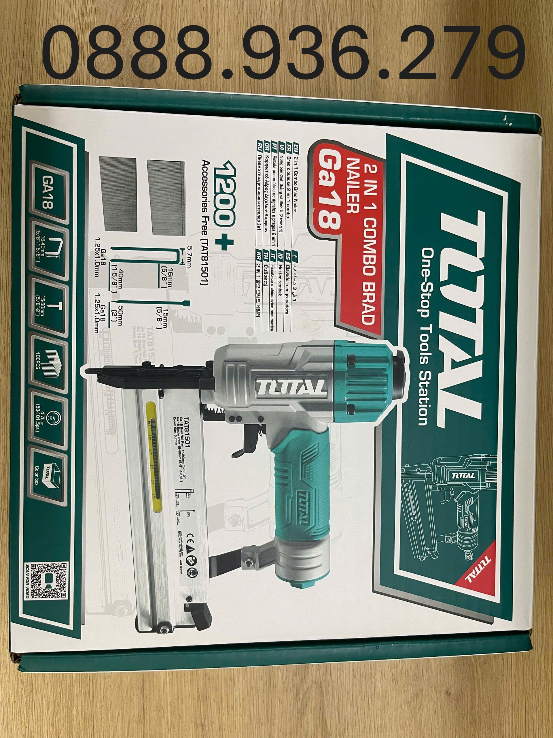 Súng bắn đinh Total TAT81501 đa năng