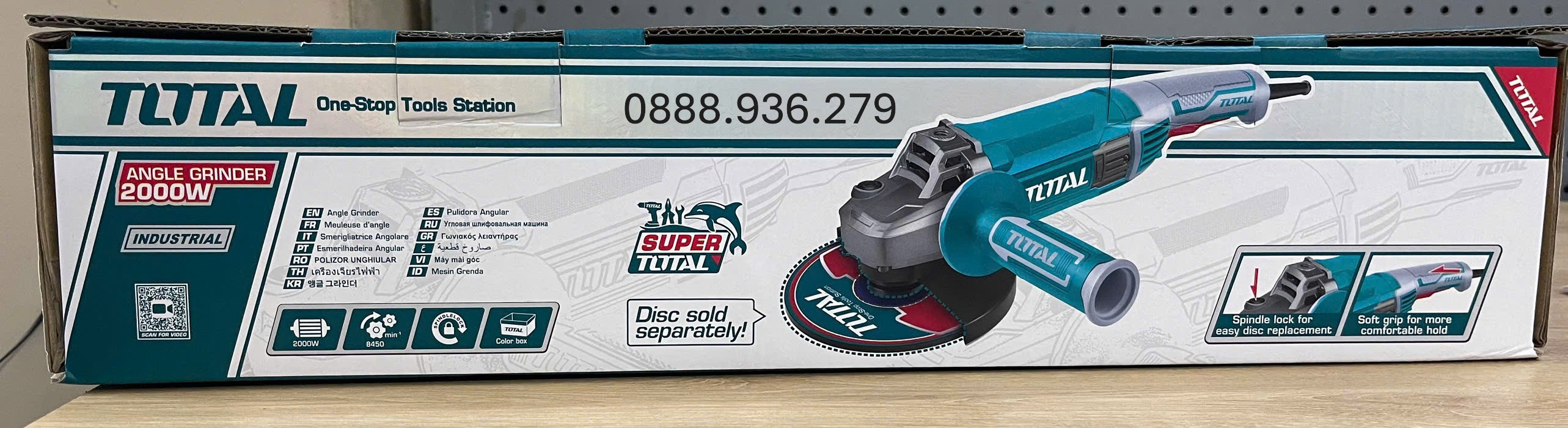 Máy mài góc 2000W Total TG12018026 chính hãng