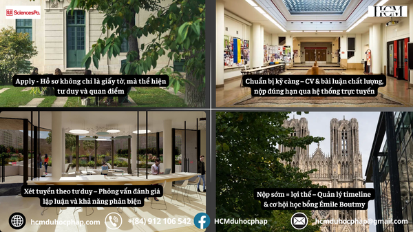 Quy trình nộp hồ sơ Sciences Po 2026: Hiểu đúng để tăng cơ hội trúng tuyển khi du học Pháp