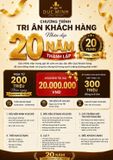 CHƯƠNG TRÌNH TRI ÂN KHÁCH HÀNG KỶ NIỆM 20 NĂM THÀNH LẬP CÔNG TY TNHH THƯƠNG MẠI VÀ DỊCH VỤ ĐỨC MINH
