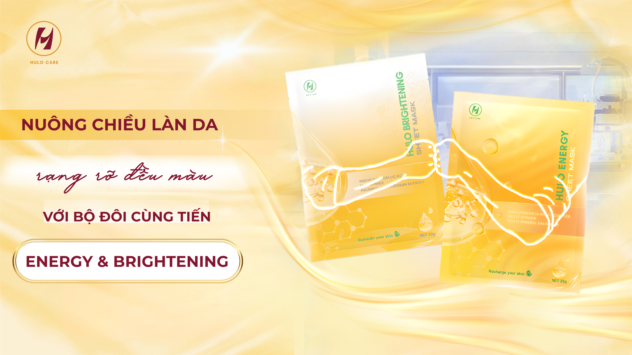 NUÔNG CHIỀU LÀN DA RẠNG RỠ ĐỀU MÀU VỚI BỘ ĐÔI CÙNG TIẾN ENERGY & BRIGHTENING