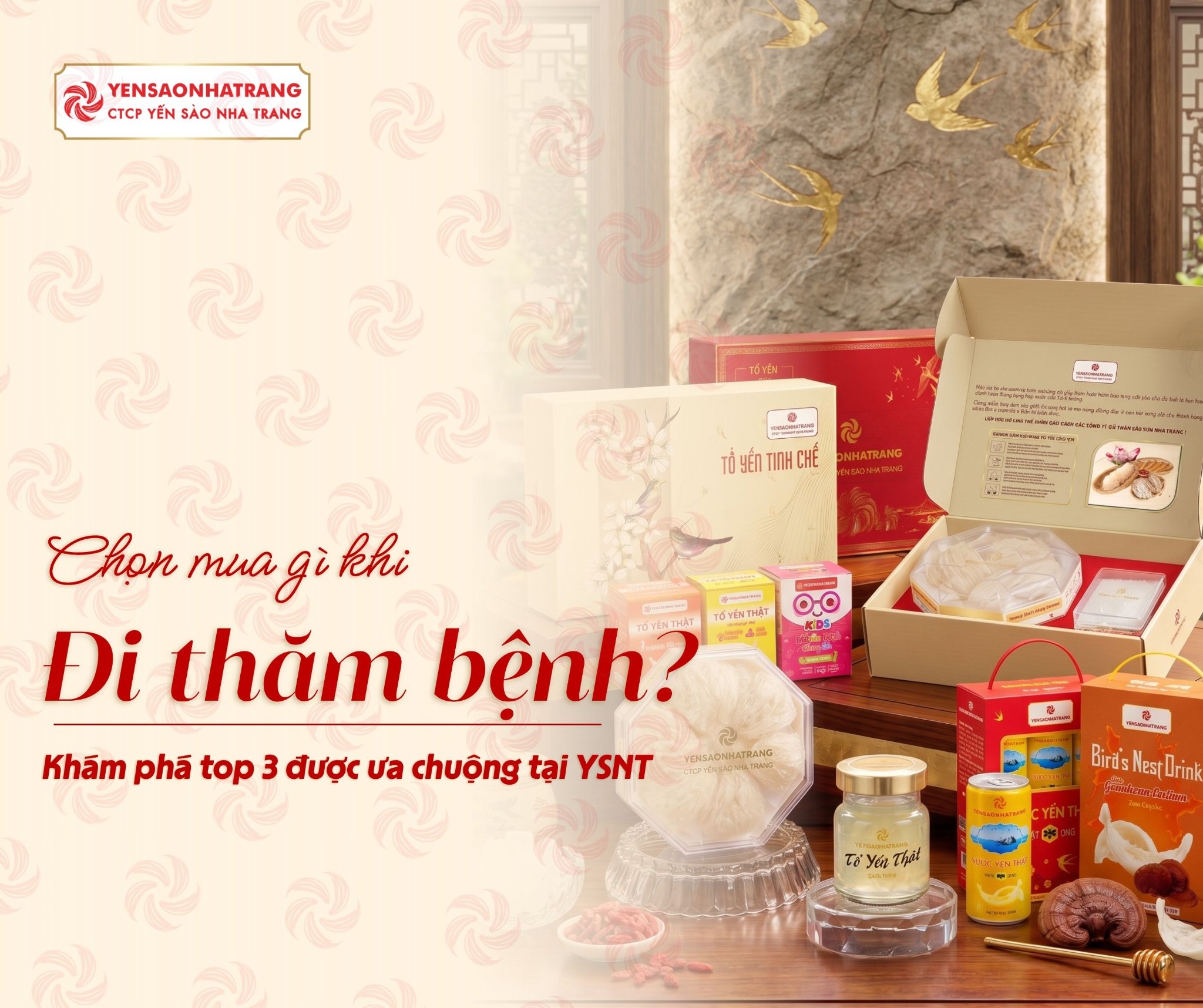 Chọn nước yến, tổ yến chưng sẵn hay tổ yến tinh chế khi đi thăm bệnh?