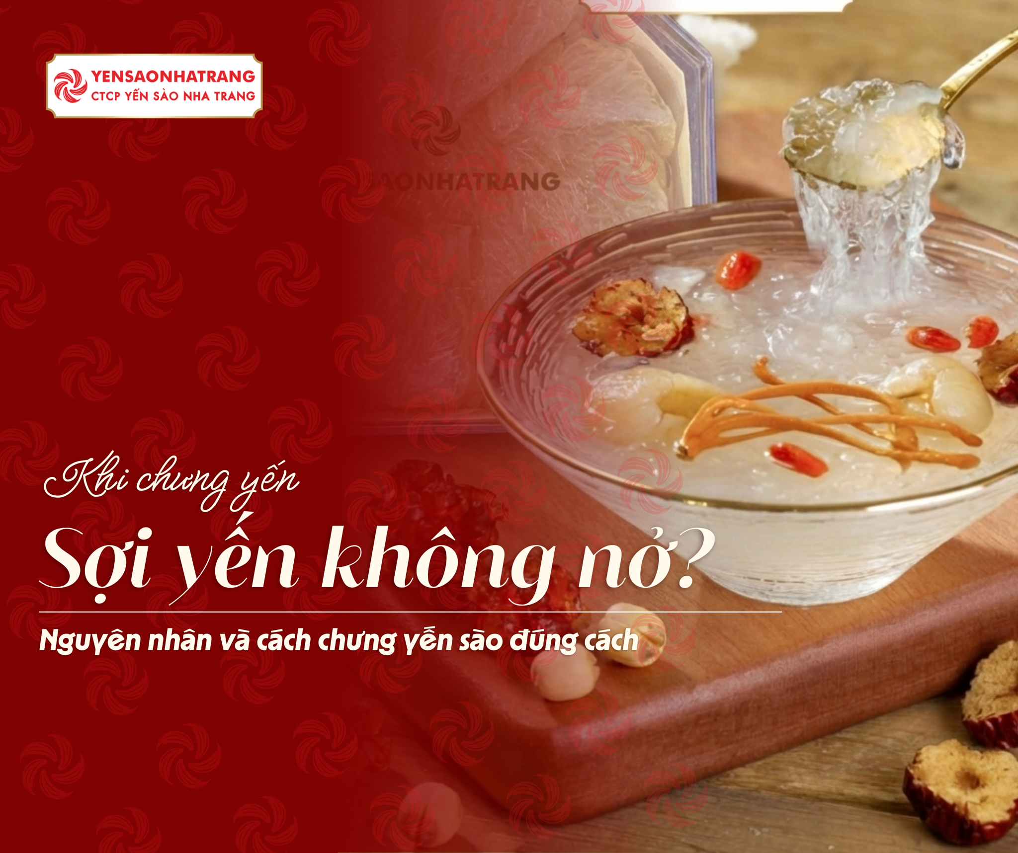 Yến chưng không nở: Nguyên nhân và cách chưng yến sào đúng cách