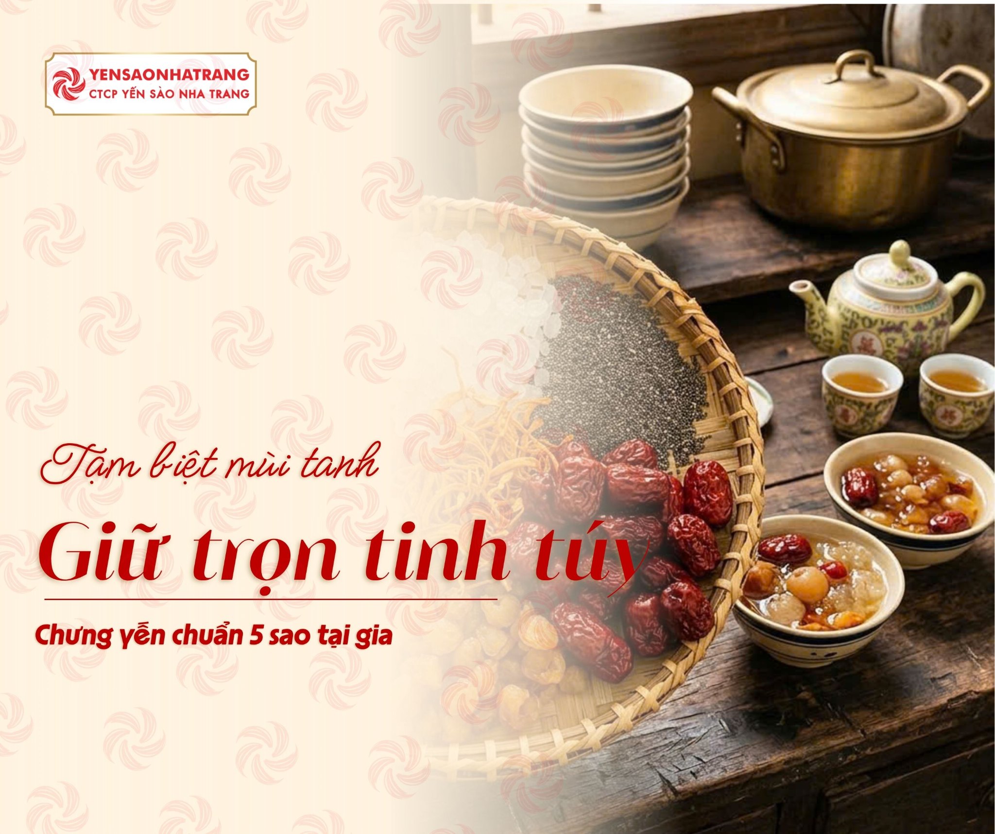 Tạm biệt mùi tanh, giữ trọn tinh túy - Chưng yến chuẩn 5 sao tại gia