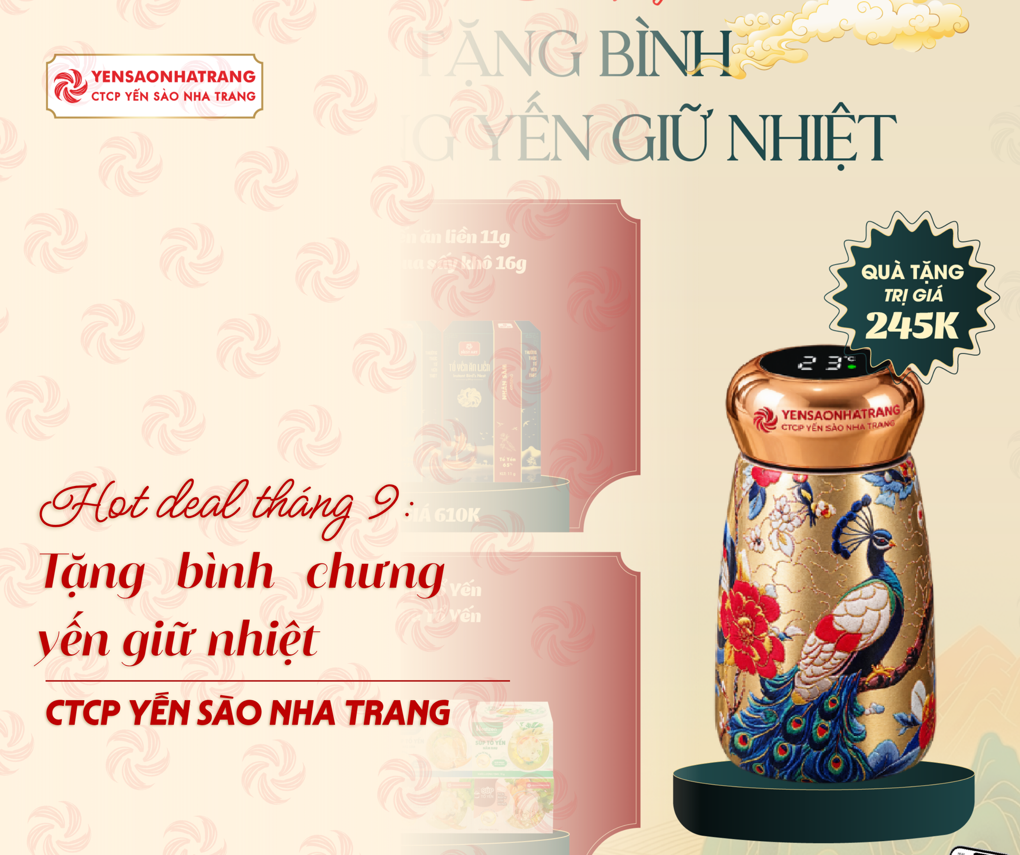6 NGÀY CUỐI SĂN HOT DEAL – MUA COMBO YẾN, TẶNG BÌNH CHƯNG YẾN GIỮ NHIỆT