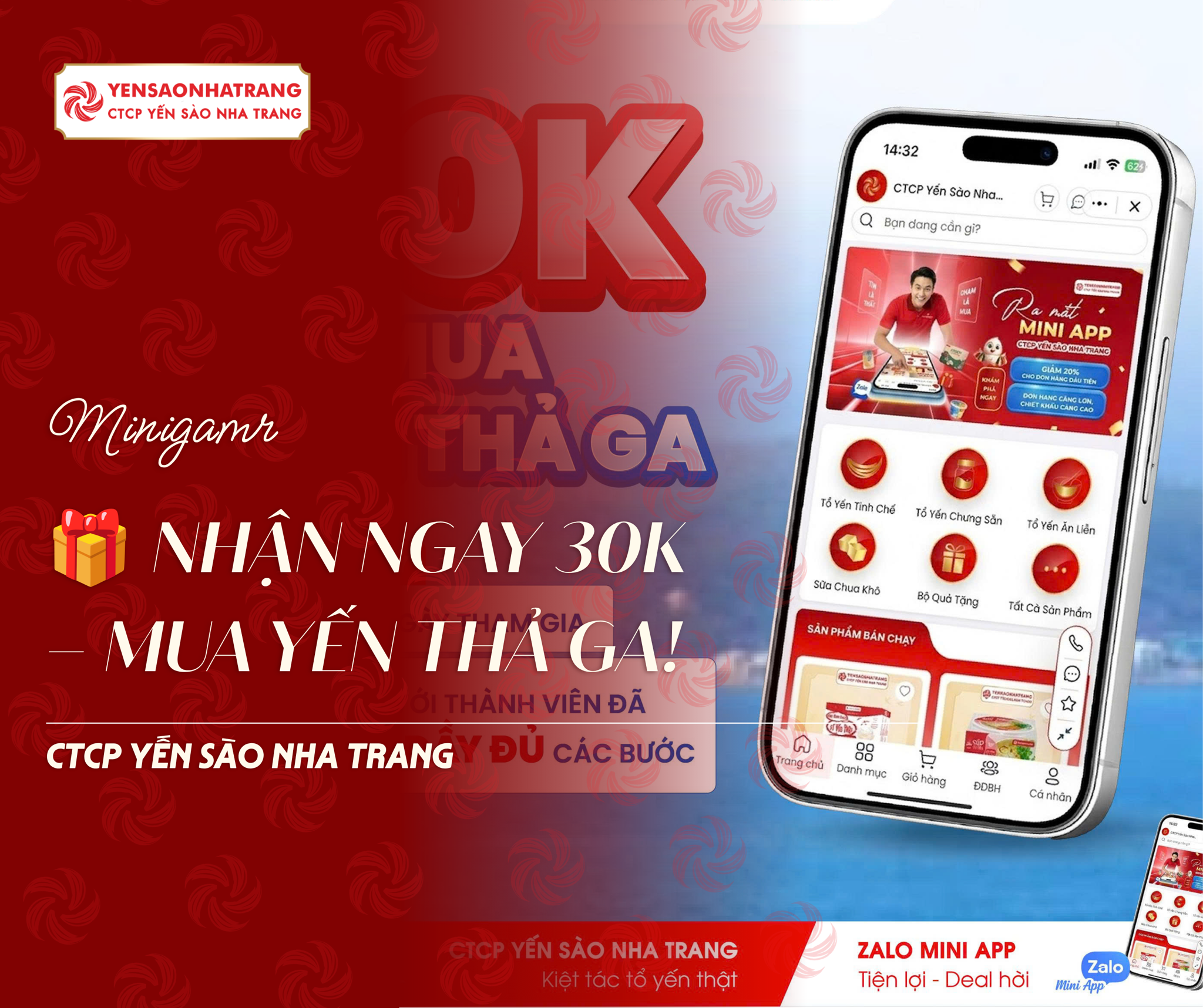 NHẬN NGAY 30K – MUA YẾN THẢ GA!