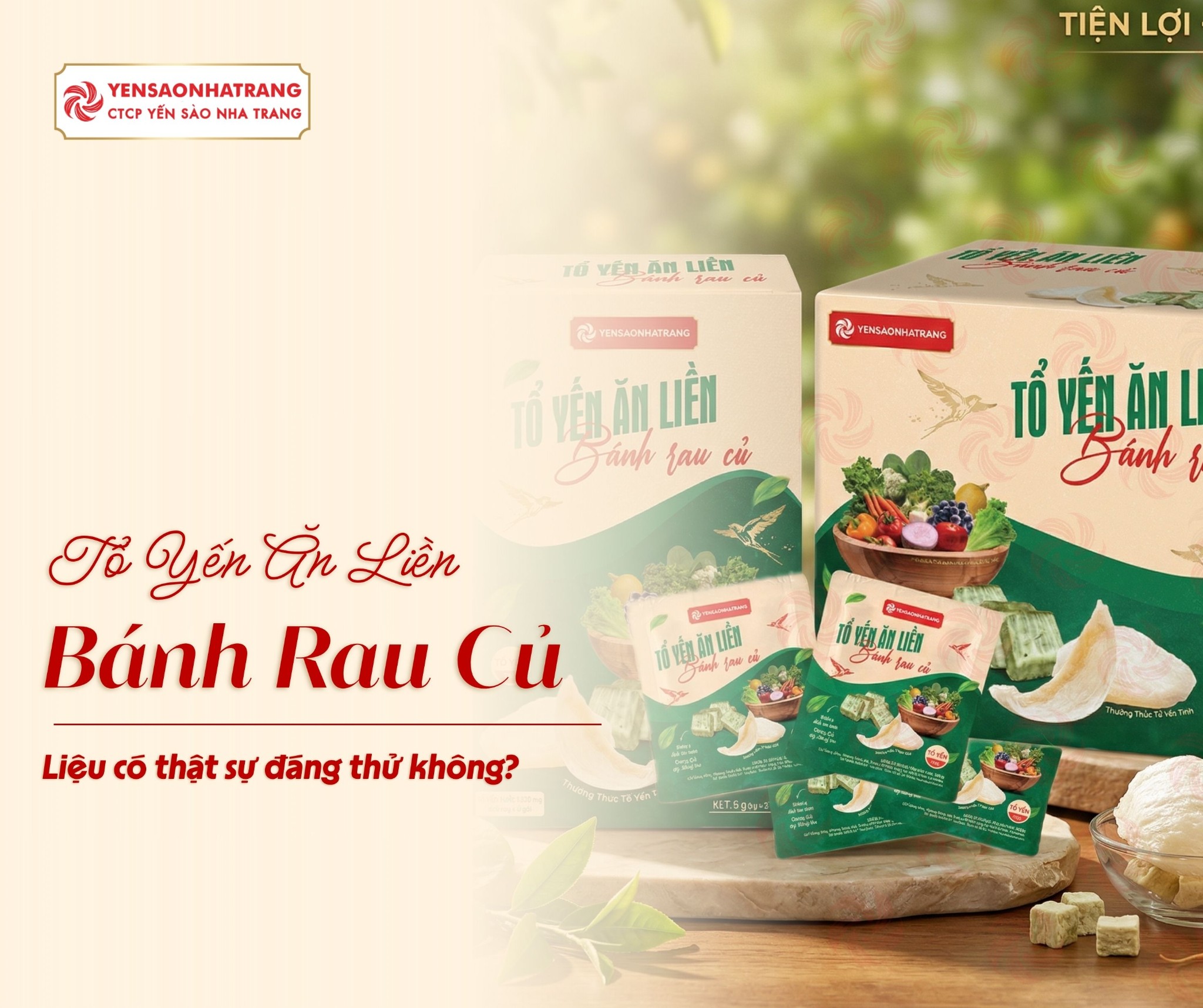 Khám phá: Tổ Yến Ăn Liền Bánh Rau Củ có đáng thử không?