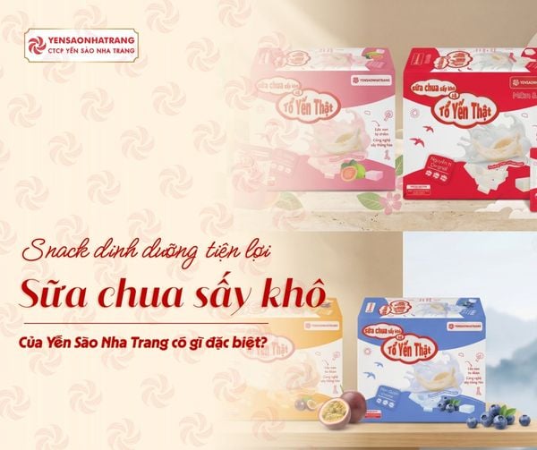 Sữa chua sấy khô có tổ yến thật của Yến Sào Nha Trang có gì đặc biệt?
