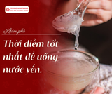 Khám phá thời điểm tốt nhất để uống nước yến.