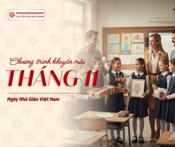 THÁNG 11 ƯU ĐÃI VÀNG – QUÀ SỨC KHỎE TỪ CTCP YẾN SÀO NHA TRANG