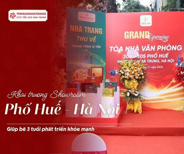 [HÀ NỘI] CTCP YẾN SÀO NHA TRANG TƯNG BỪNG KHAI TRƯƠNG SHOWROOM THỨ 15 TẠI THỦ ĐÔ
