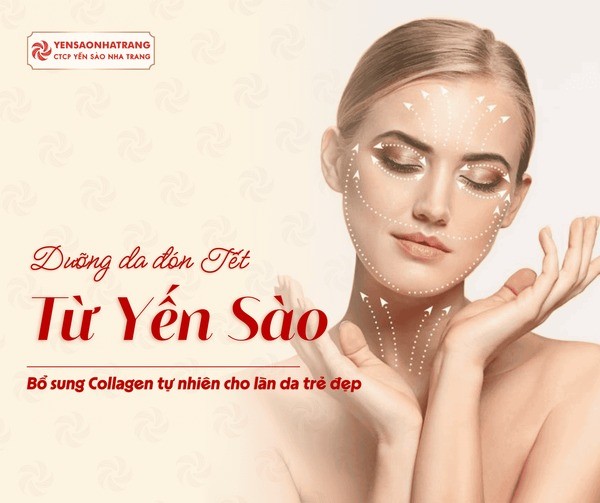 Bí quyết dưỡng da đón Tết: Kích hoạt Collagen tự nhiên từ bên trong với Yến sào