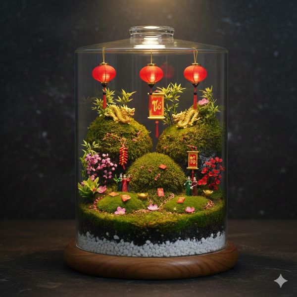 Terrarium | Quà Tết Ấn Tượng Gửi Gắm Bình Yên Và Lời Chúc Đầu Năm Sâu Sắc